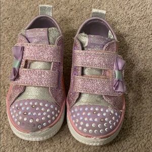 Skechers light up baby girls sneakers size 7T